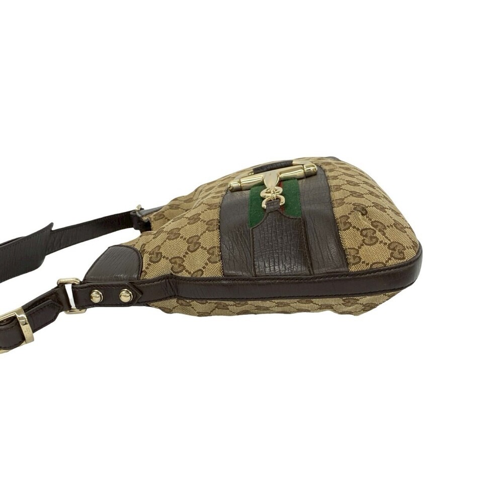 GUCCI Brown Leather Horsebit Shoulder Bag - Picture 5 of 10
